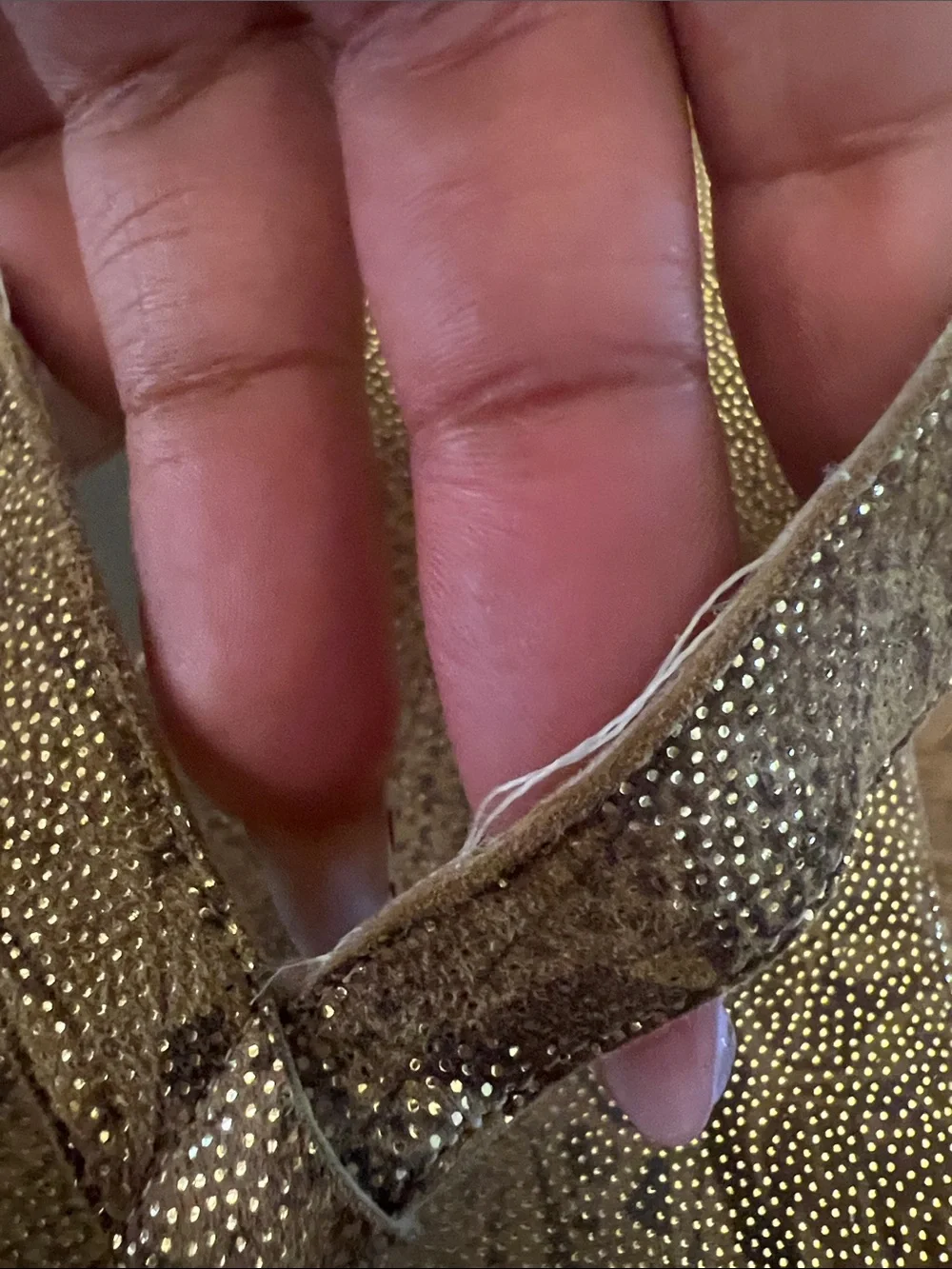 Stuart Weitzman Gold Cork Wedge Thong Sandals - Picture 3 of 10